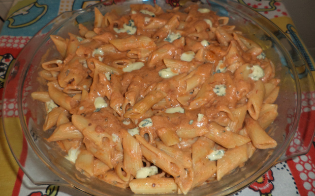 Macarrão com gorgonzola
