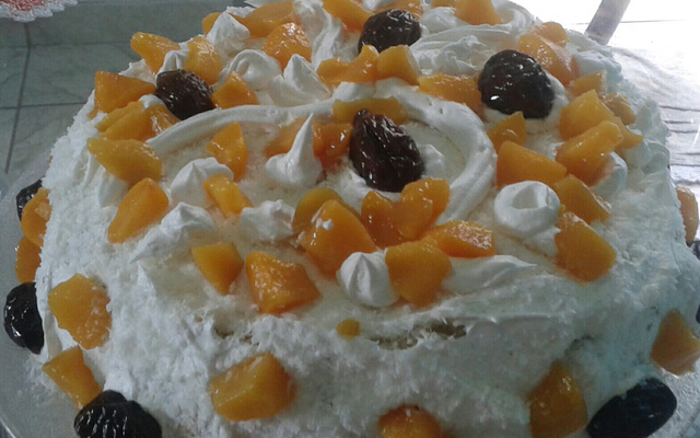 Recheio de pêssego para bolo