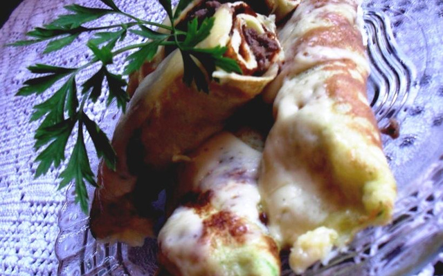 Panquecas salgadas com ervas finas