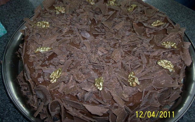 Bolo de chocolate trufado