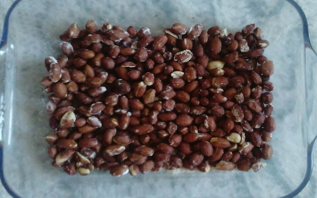 Amendoim salgado torrado no micro-ondas