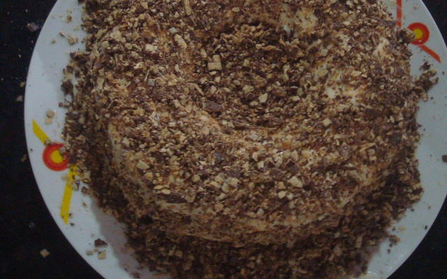 Bolo de limão com cobertura de Bis