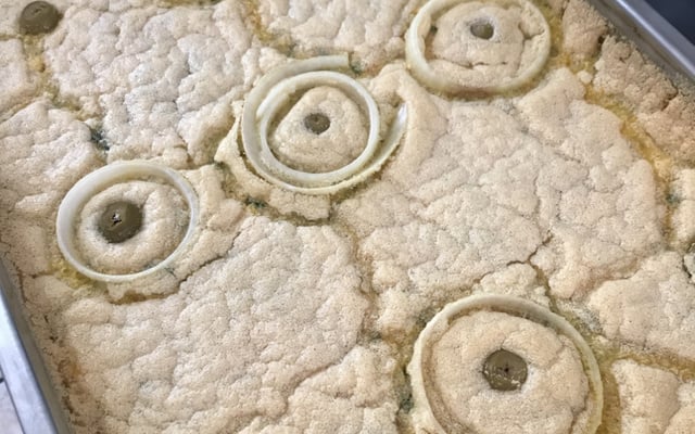 Torta de repolho com bacalhau