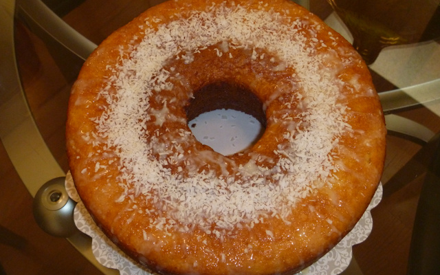 Bolo de fubá molhadinho