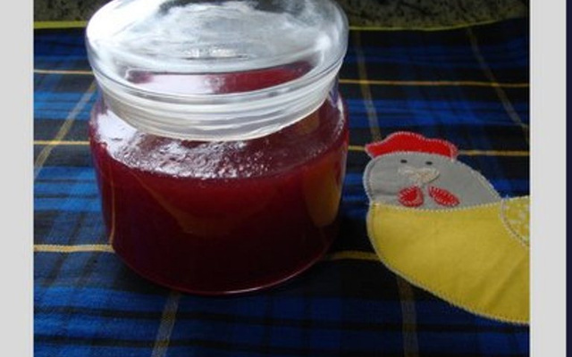 Geléia de cajá feita na máquina de pão