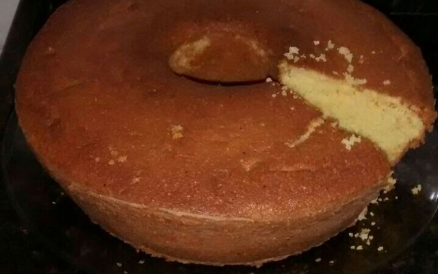 Bolo fofo de milharina