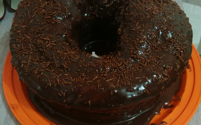 Bolo de chocolate de liquidificador