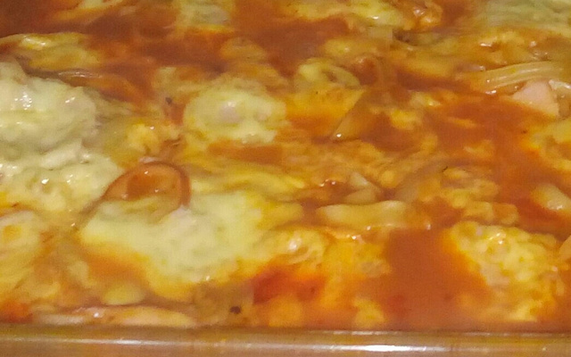 Macarrão de forno recheado