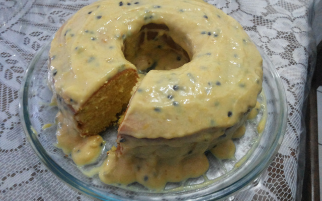 Bolo magnífico de maracujá