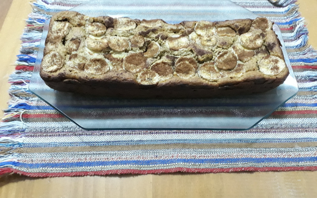 Bolo de banana com farinha de aveia 