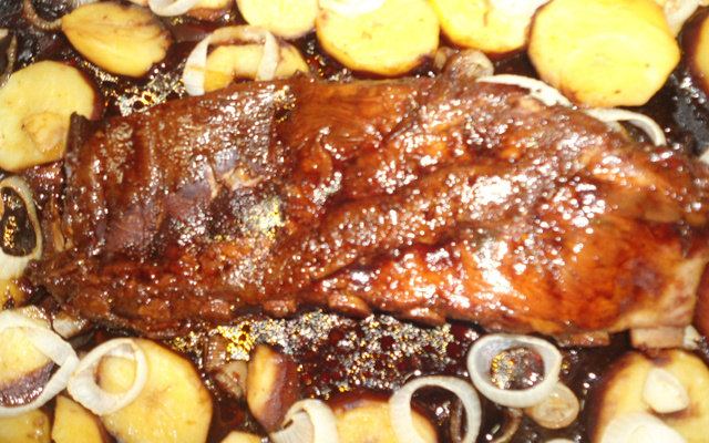 Costela de porco ao forno