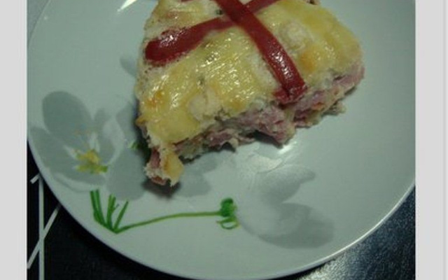 Torta cremosa de presunto e queijo e arroz do Lúcio Cezar