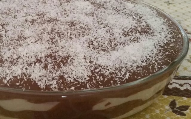 Pavê de bolacha de maisena cremoso