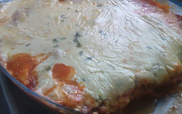 Lasanha com leite