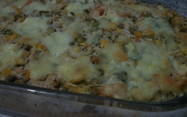 Torta de frango com queijo