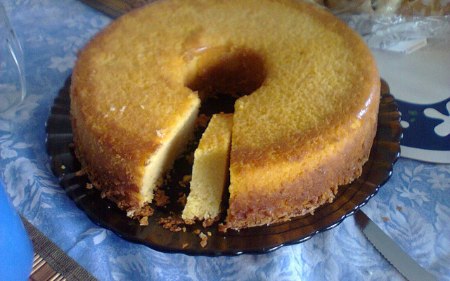 Bolo cremoso de milho