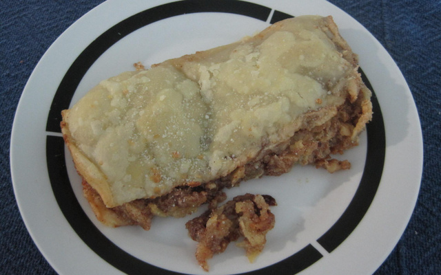 Strudel de maçã e chocolate