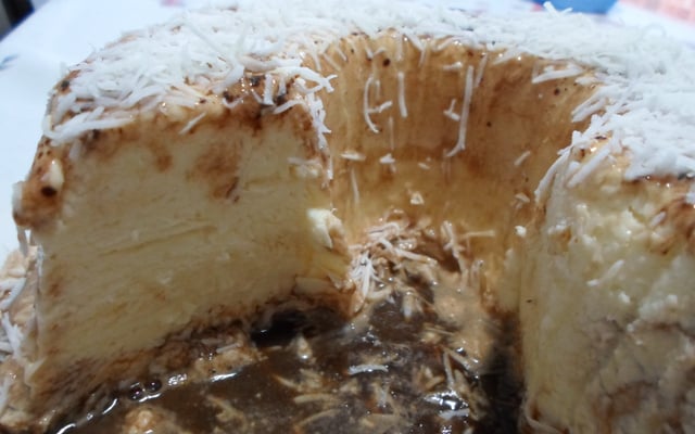 Pudim gelado tipo sorvete