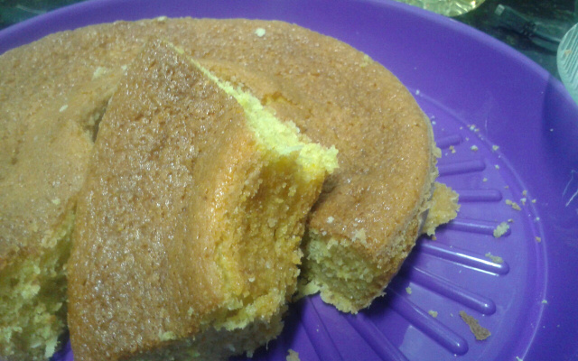 Bolo de Fubá Cremoso Sem queijo