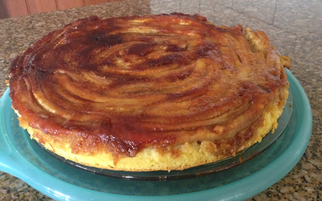 Torta de banana espumante