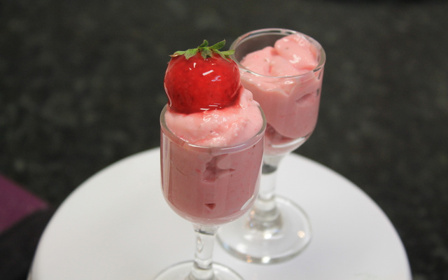 Mousse de morango