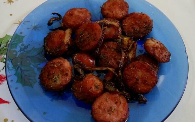 Linguiça toscana acebolada