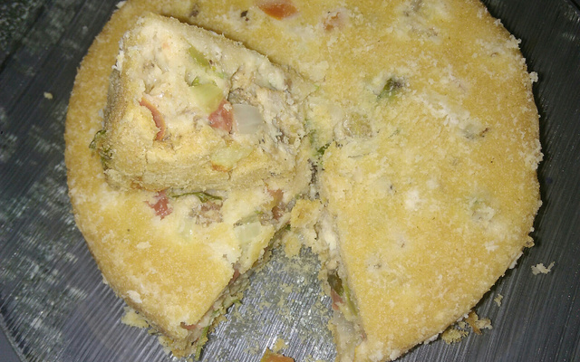 Bolo salgado da Edi sem farinha de trigo