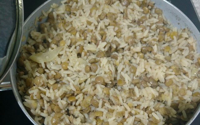 Arroz com Lentilha à moda Síria