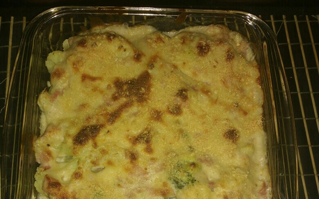 Couve-flor gratinada