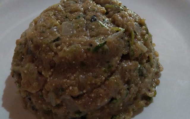 Risoto de quinoa e abobrinha