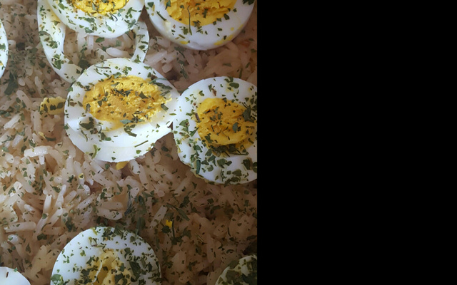 Arroz com pequi e carne de sol