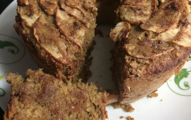 Bolo de maçã light