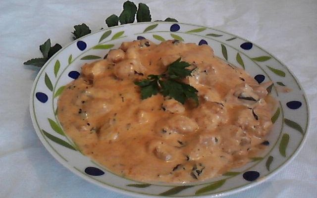 Estrogonofe de carne de soja