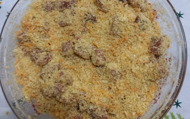 Farofa com cenoura ralada