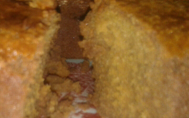 Bolo de fubá e café