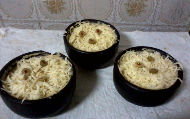 Antepasto delicioso de berinjela