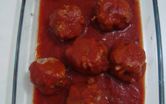 Almôndegas de microondas sem fritura