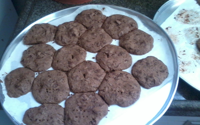 Biscoitinhos com pedaços de chocolate