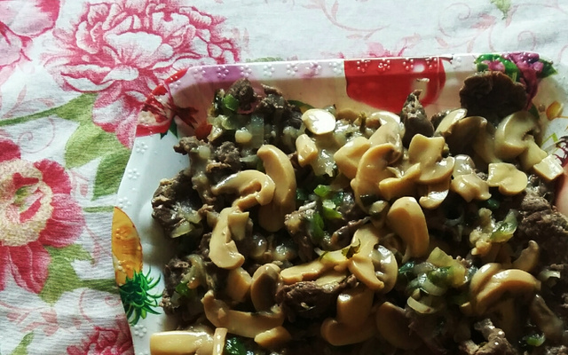 File de peixe ao molho de champignons