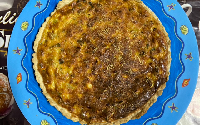 Quiche de alho poró