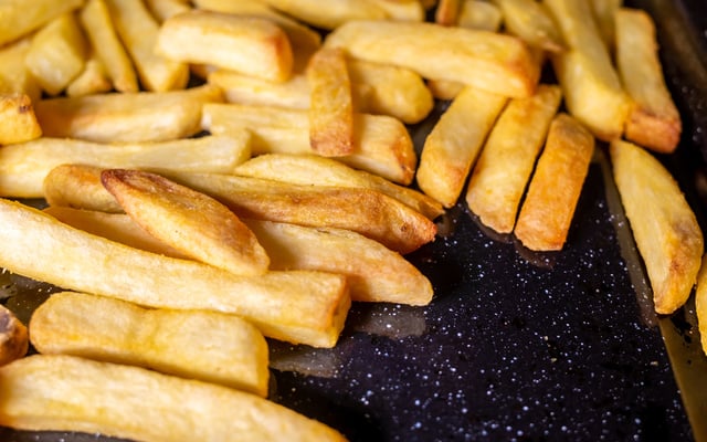 Batata frita no forno