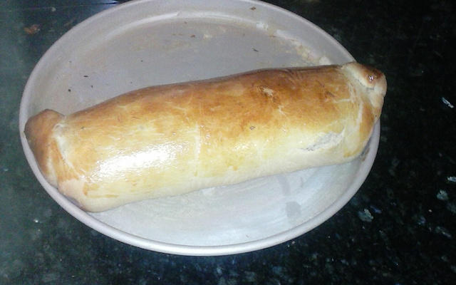 Caracóis de presunto e queijo