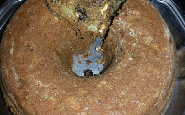 Bolo de Maçã Integral com Aveia e Passas