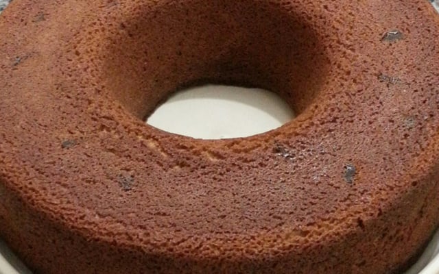 Bolo de banana e aveia