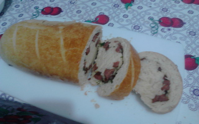 Pão de lingüiça delicioso