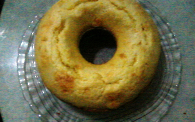 Bolo de fubá com baunilha