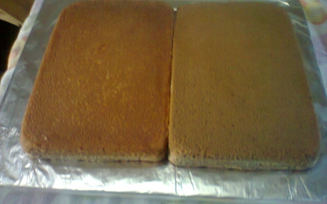 Bolo com dois recheios