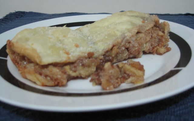 Strudel de maçã e chocolate