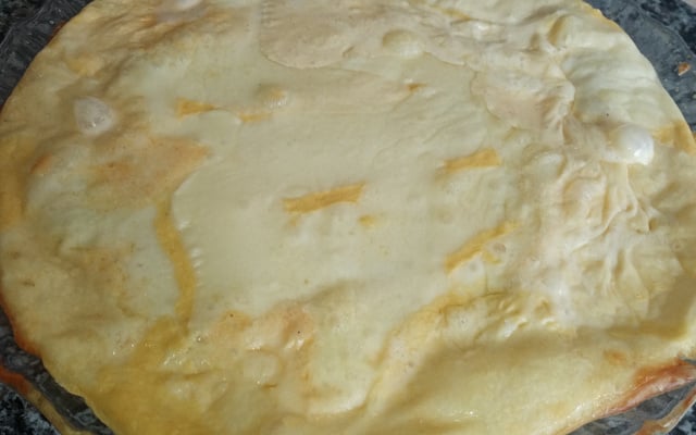 Frango desfiado ao creme de milho