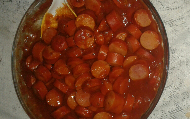 Cachorro quente no microondas